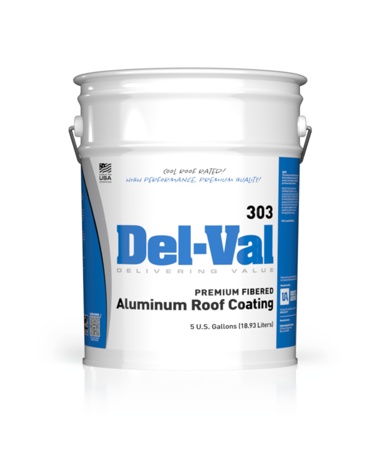 Del-Val 303 Premium Fibered Aluminum Roof Coating