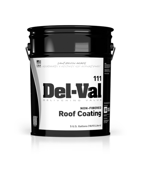 Del-Val 120 Fibered Emulsion Coating in 5 Gallon Bucket