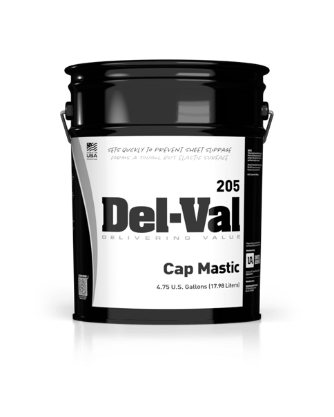 Del-Val 120 Fibered Emulsion Coating in 5 Gallon Bucket