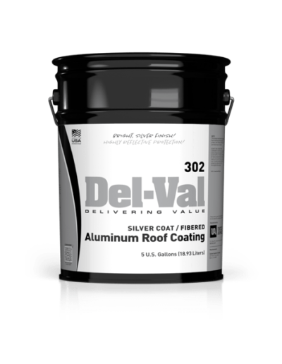 Del-Val 302 Silver Coat Fibered Aluminum Roof Coating